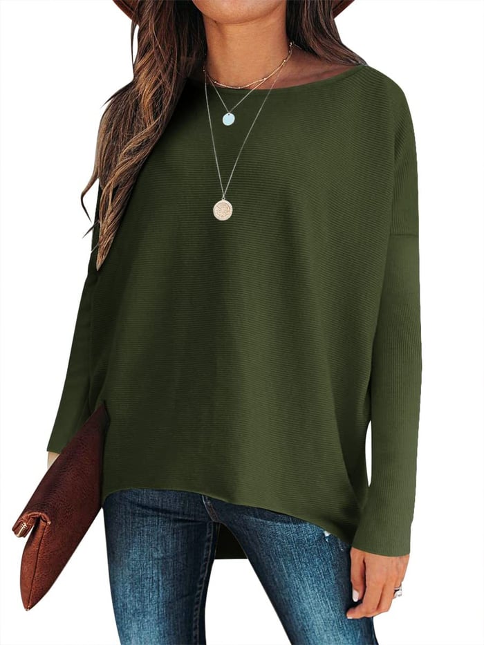 Variant image for Women’s Oversized Sweater Comfortable Batwing Design - Sophie-11