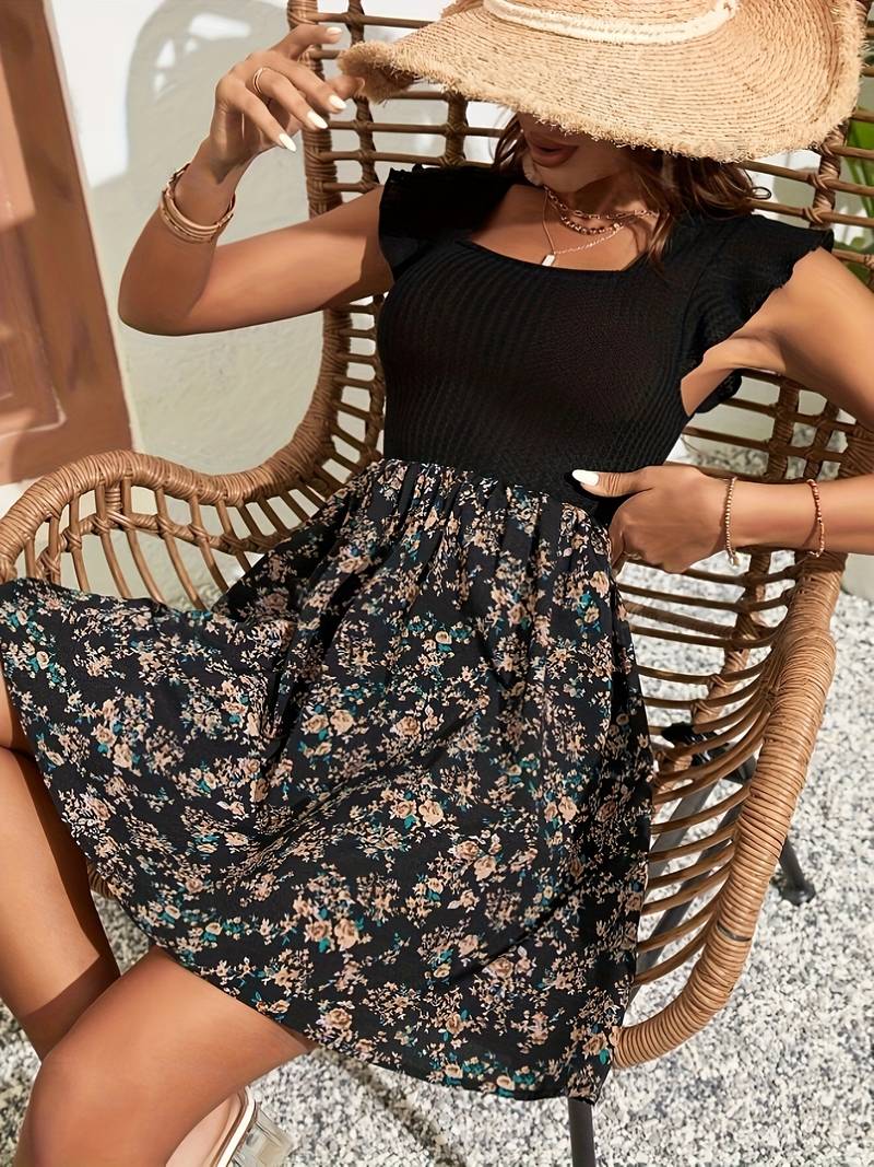 Women's Leisure Summer Mini Cocktail Dress - Stella