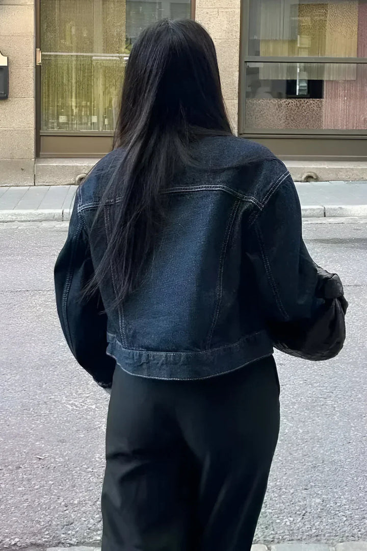 Women's Cropped Loose Sleeve Jacket - Mithi