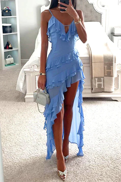 Women’s Summer Elegant Flowing Maxi Dress - Marie