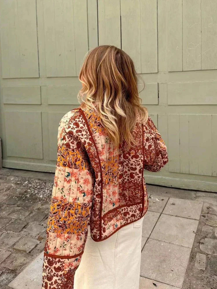 Women’s Soft Retro Vintage Checkered Jacket - Evianna