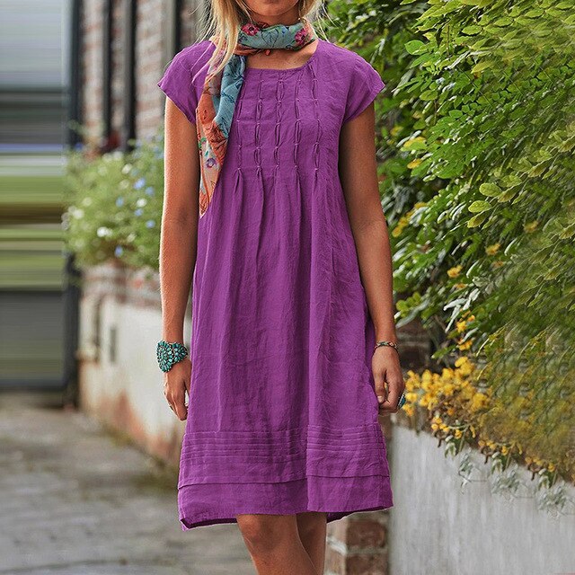 Women's Casual Summer Midi Dress - Isabella