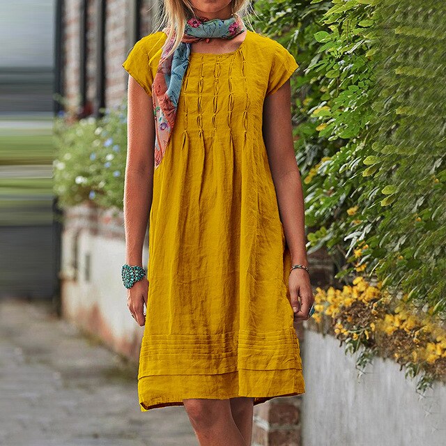 Women's Casual Summer Midi Dress - Isabella