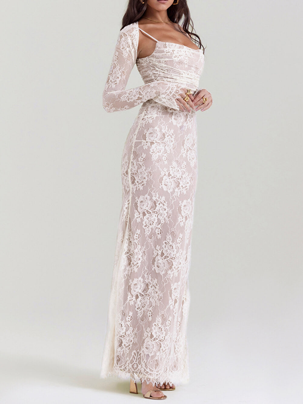 Women’s Vintage Elegant  Maxi Dress - Sophia