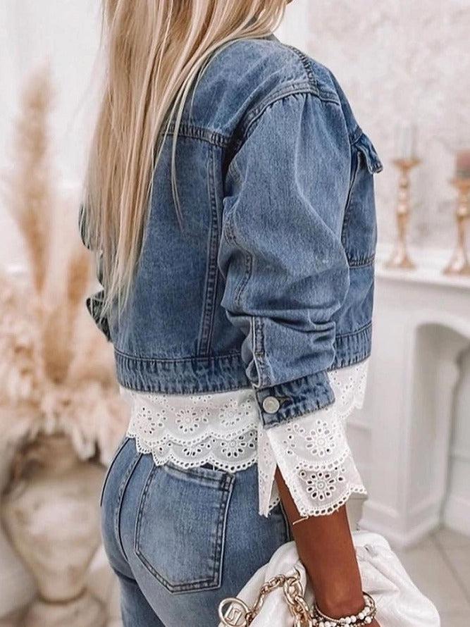 Women’s Unique Patchwork Denim Jacket - Rowena