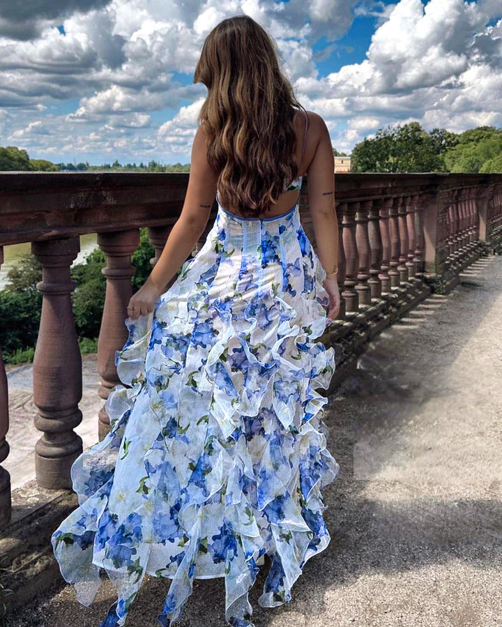 Ruffled Floral Dress | Lena
