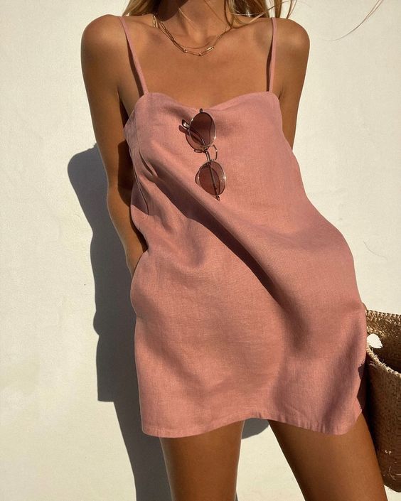 Ladies Strappy Mini Summer Dress - Arvella-3