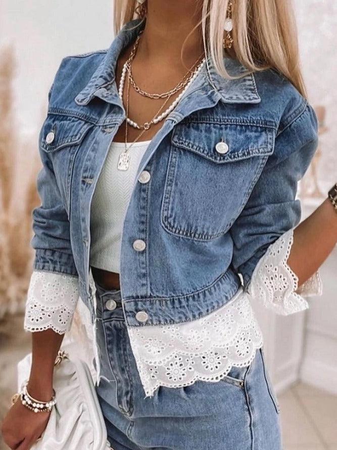 Women’s Unique Patchwork Denim Jacket - Rowena