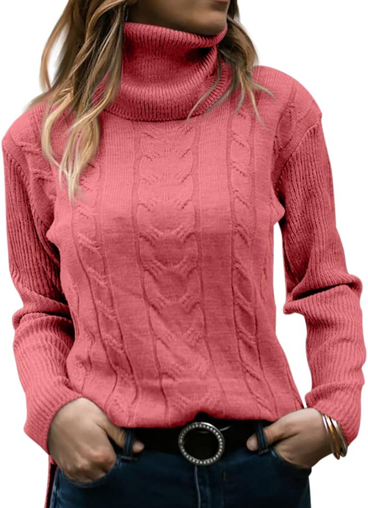 Variant image for Women’s Black Turtleneck Sweater Cozy Knitted Design - Denise-49