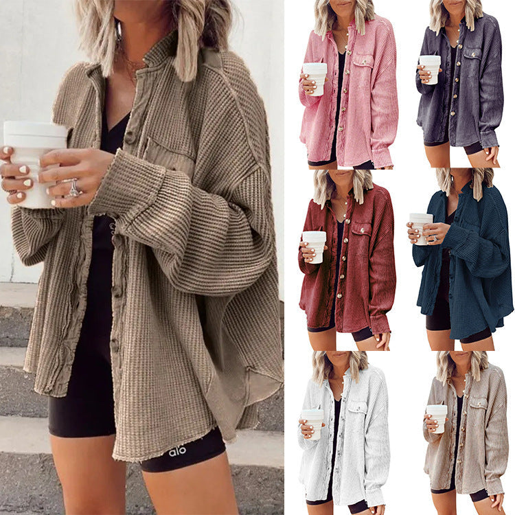 Women’s Elegant Button-Up Shirt Jacket - Jolie