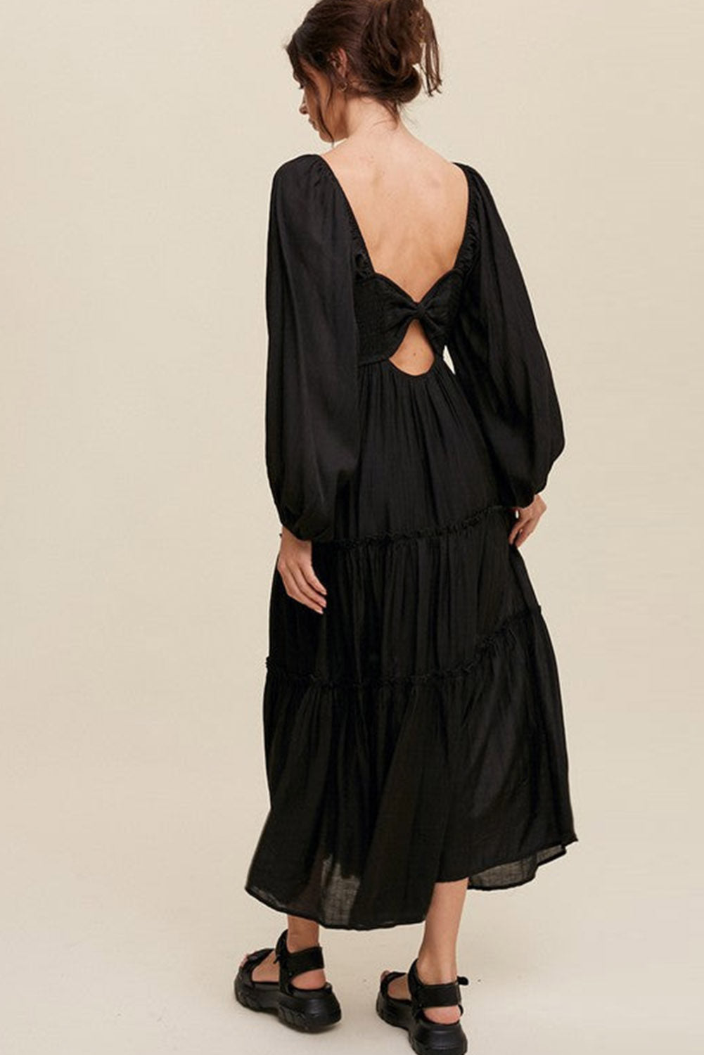 Ladies V Hals Maxi Summer Dress - Alessia-5