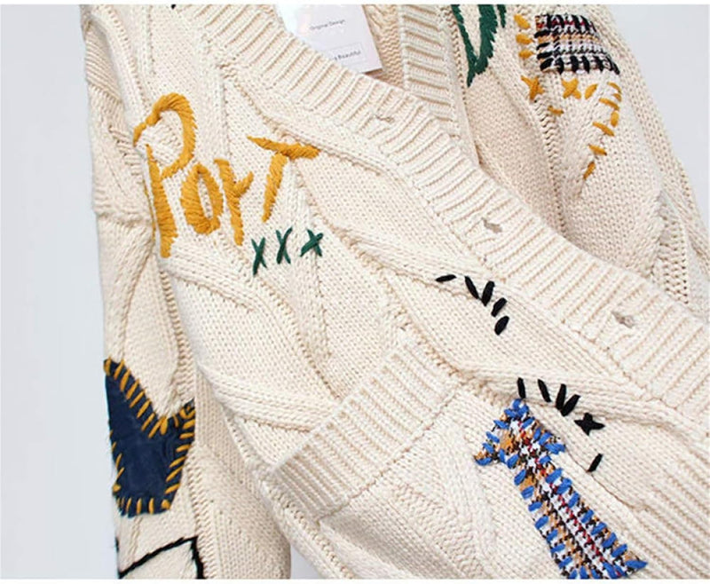 Women’s Unique Patchwork Long Cardigan - Ella