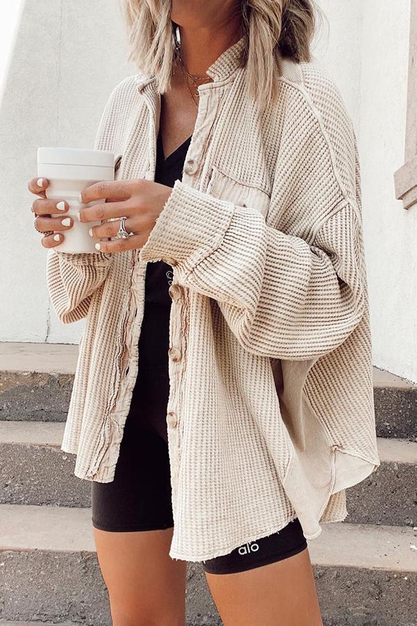 Women’s Elegant Button-Up Shirt Jacket - Jolie
