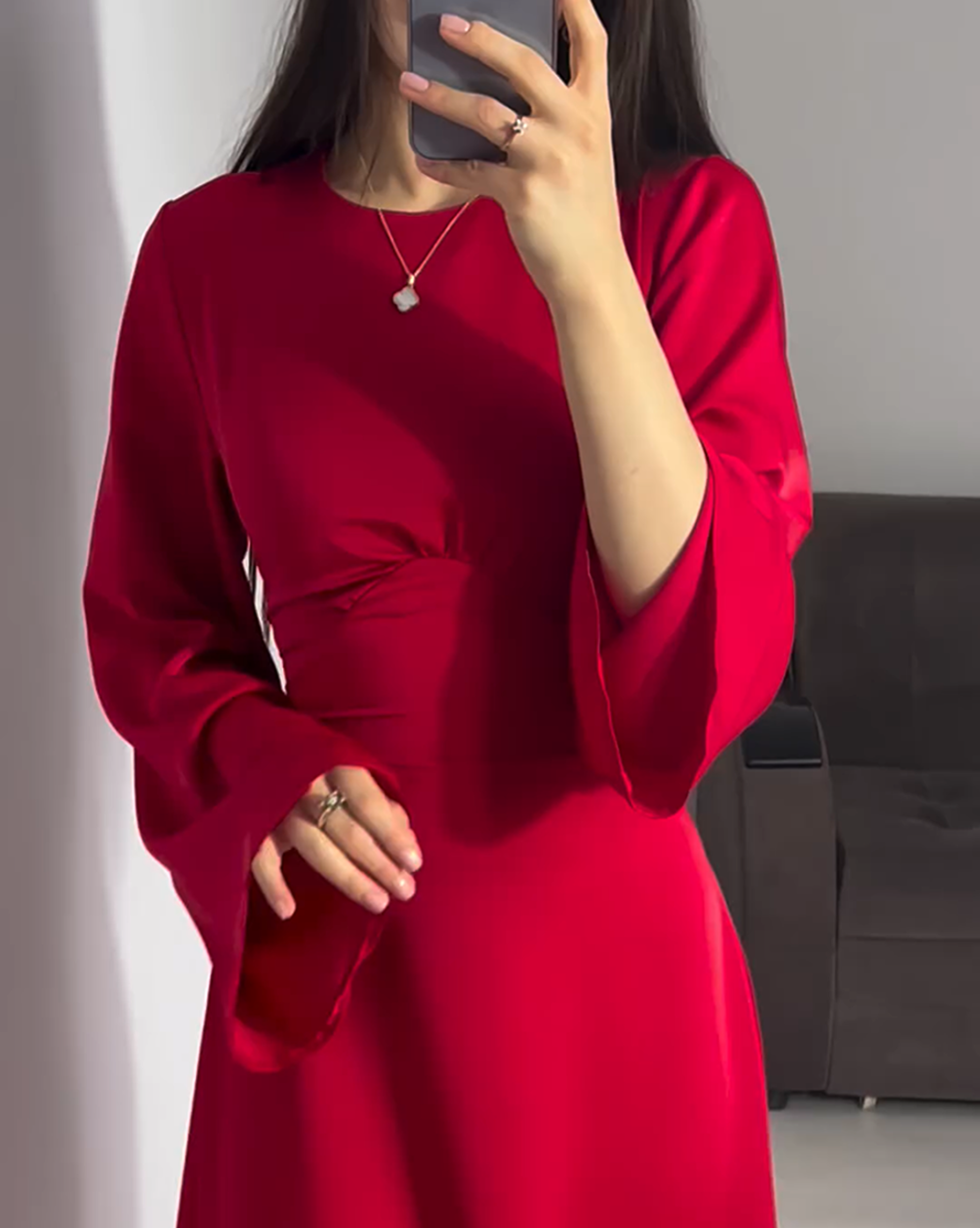 Women’s Long Sleeve Elegant Corset Maxi Dress - Zara