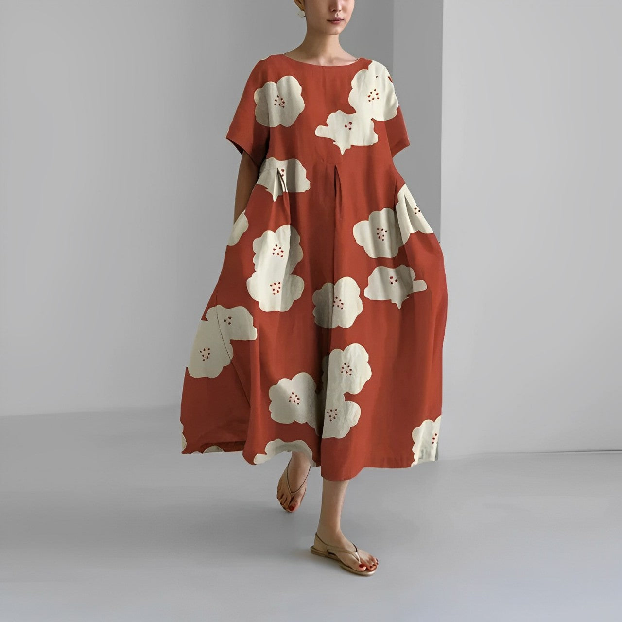 Variant image for Women’s Boho Floral Summer Dress Elegant Design - Rosa-57