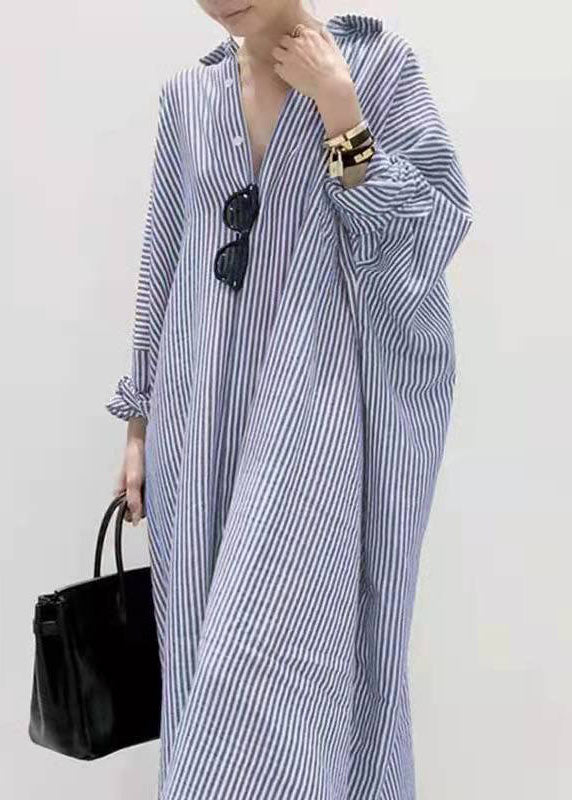 Boutique Peter Pan Collar Striped shirts Dress Spring - Faith