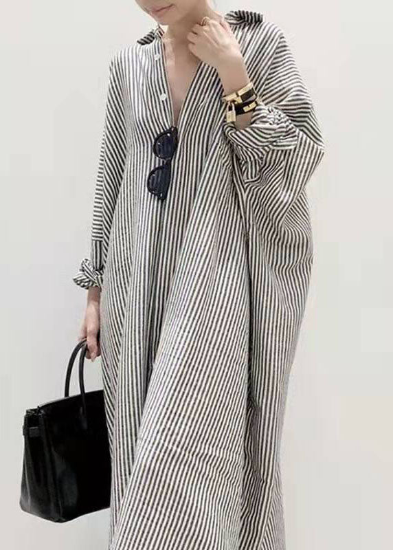 Boutique Peter Pan Collar Striped shirts Dress Spring - Faith