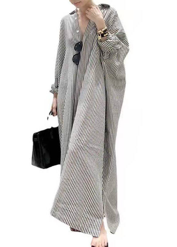Boutique Peter Pan Collar Striped shirts Dress Spring - Faith