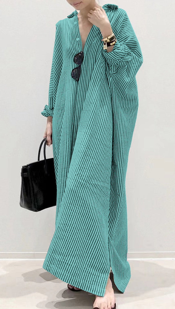 Boutique Peter Pan Collar Striped shirts Dress Spring - Faith