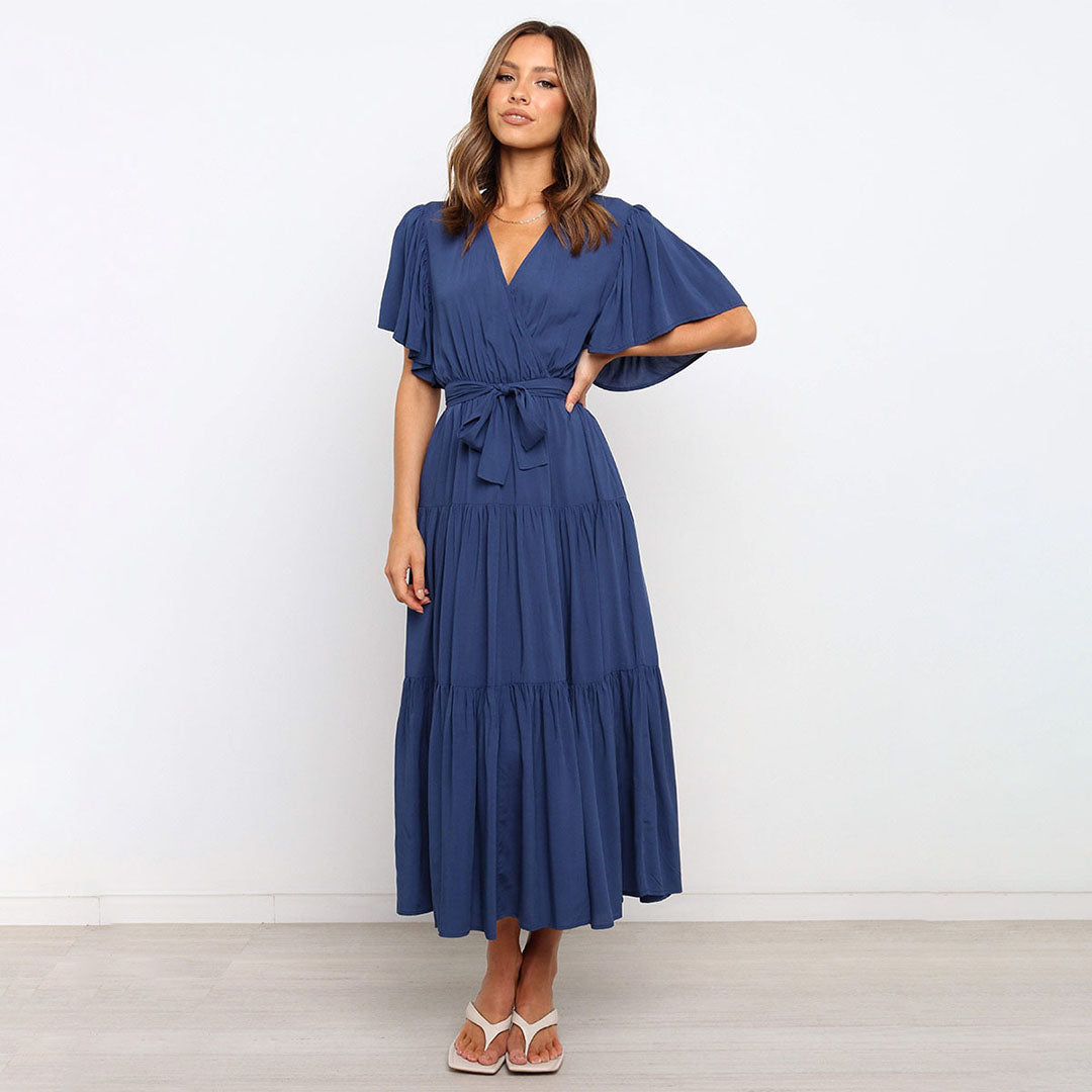 Women's Casual Wedding Guest Midi Dress - Emma