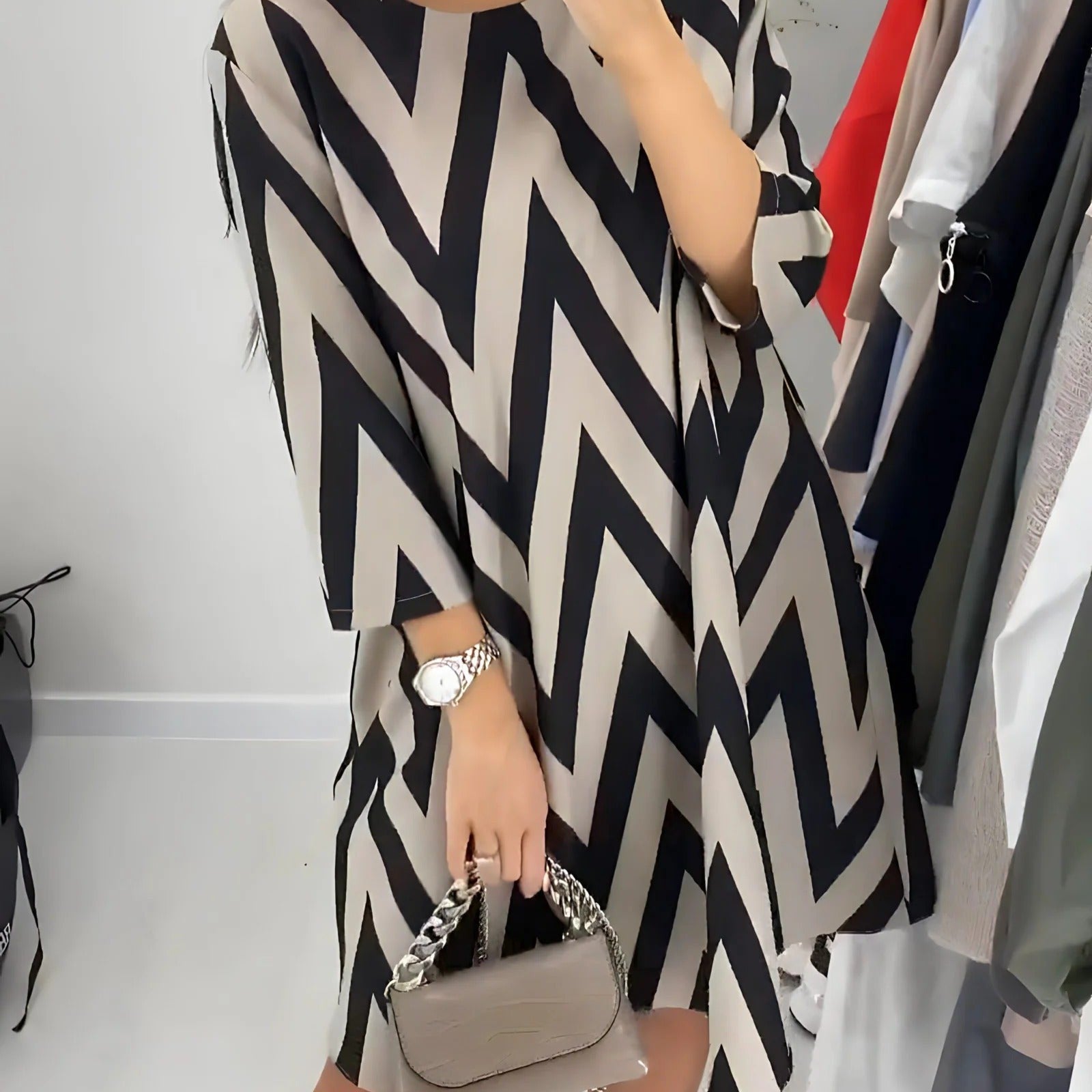 Women's Casual Stylish Midi Dress - Ava