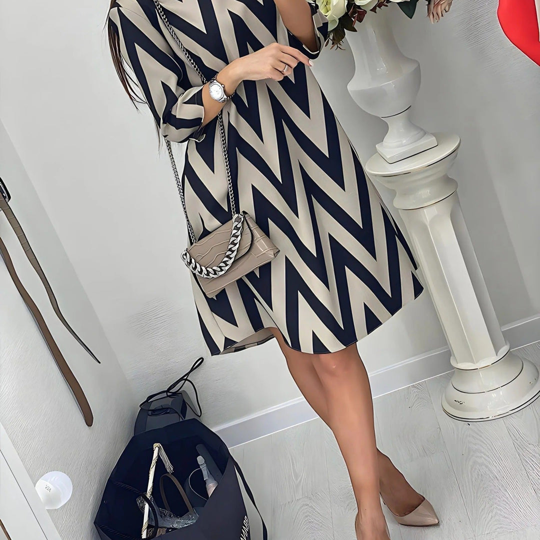 Women's Casual Stylish Midi Dress - Ava