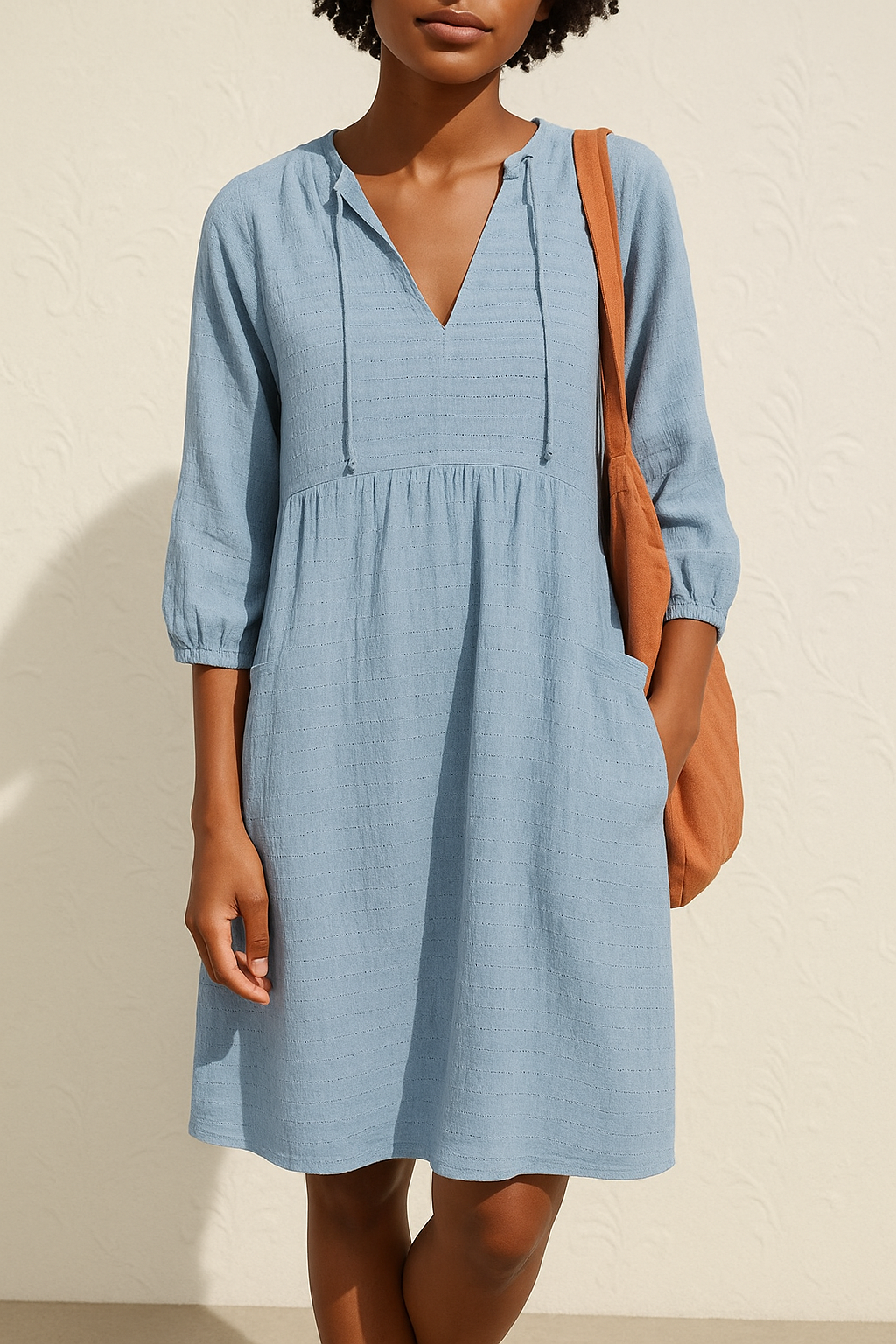 Women’s Casual Summer Shirt Midi Dress - Franca