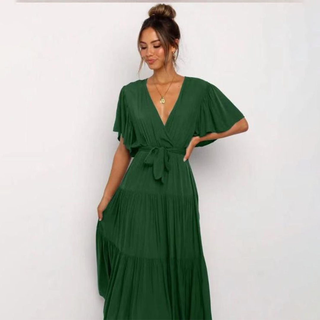 Women's Casual Wedding Guest Midi Dress - Emma
