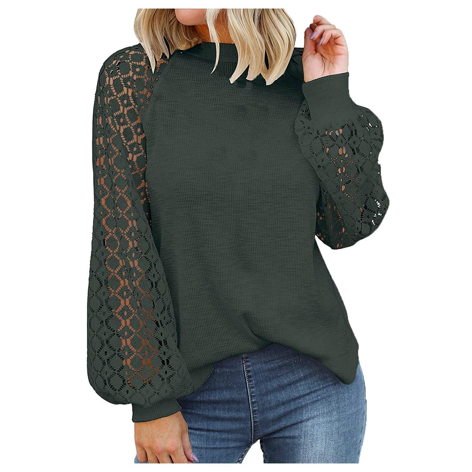 Women's Casual Crochet Knit Jumper - Emma