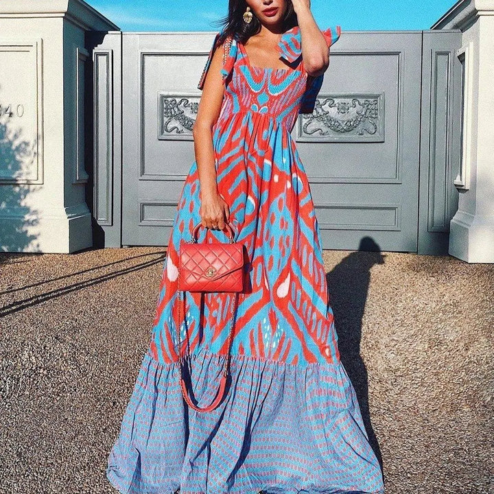 Women's Boho Summer Maxi Dress - Sophia