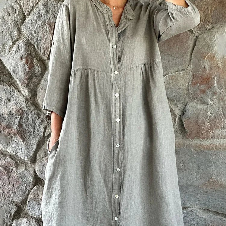 Women’s Elegant Casual Midi Dress - Hedia