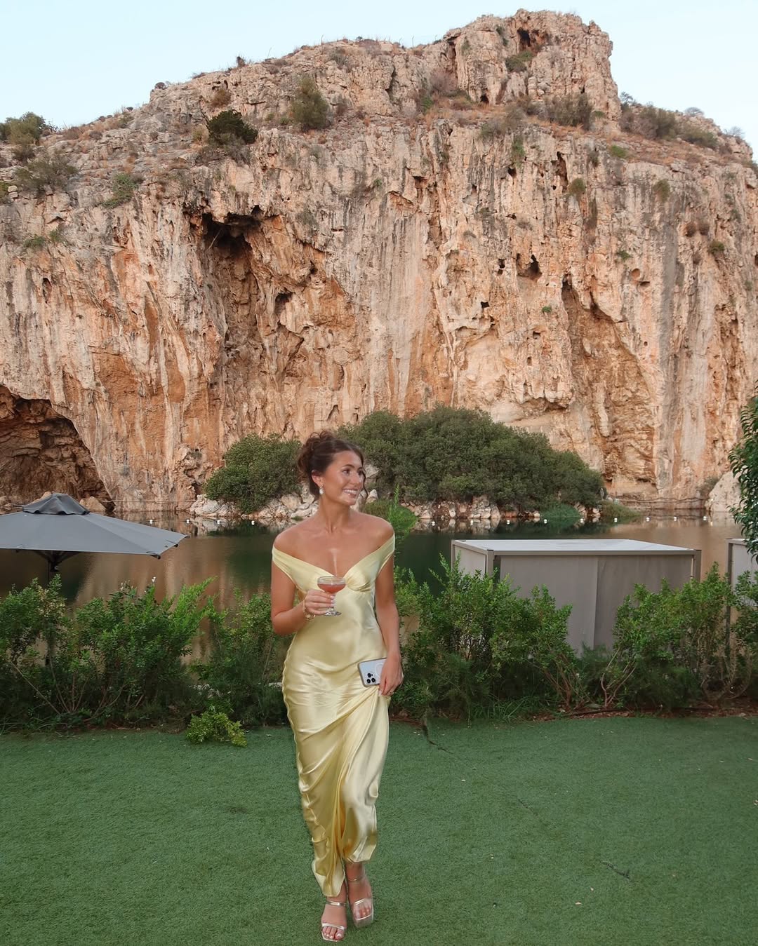 Satin Maxi Dress - Vivian