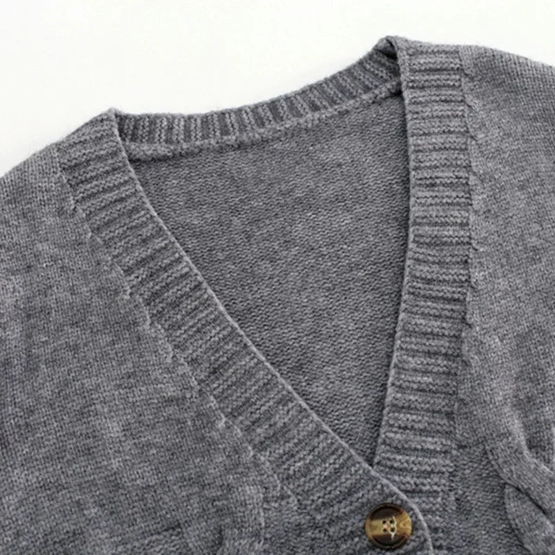 Women’s Cropped V-Neck Cardigan - Saoirse