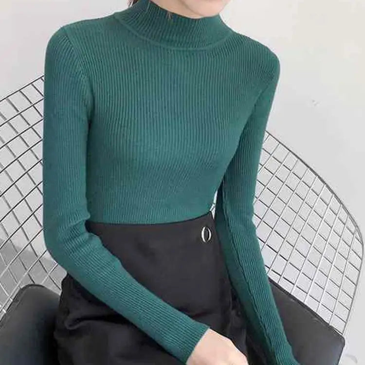 Women’s Slim-Fit Knitted Sweater - Emma