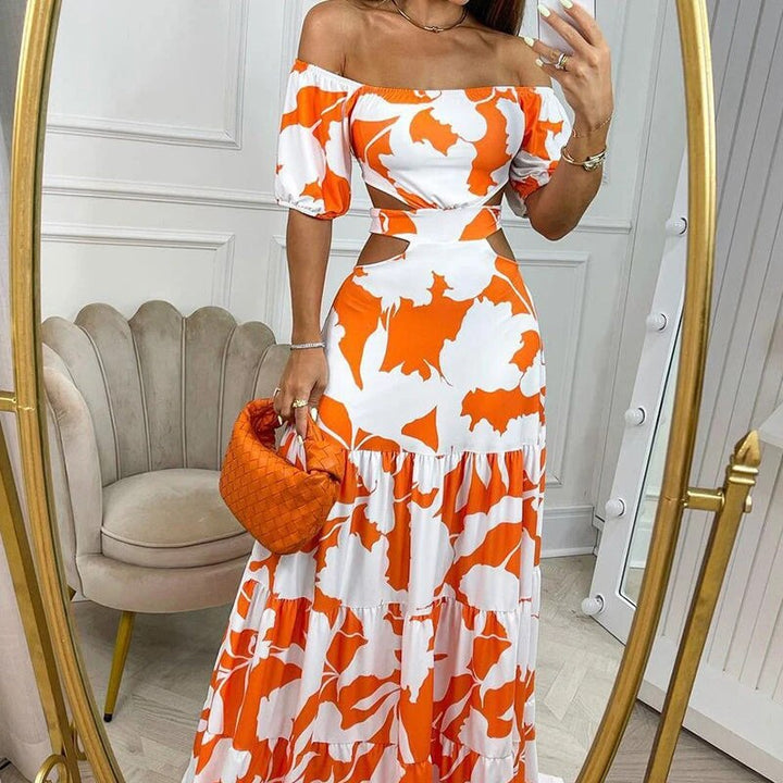 Women’s Off-Shoulder Maxi Dress - Hedi