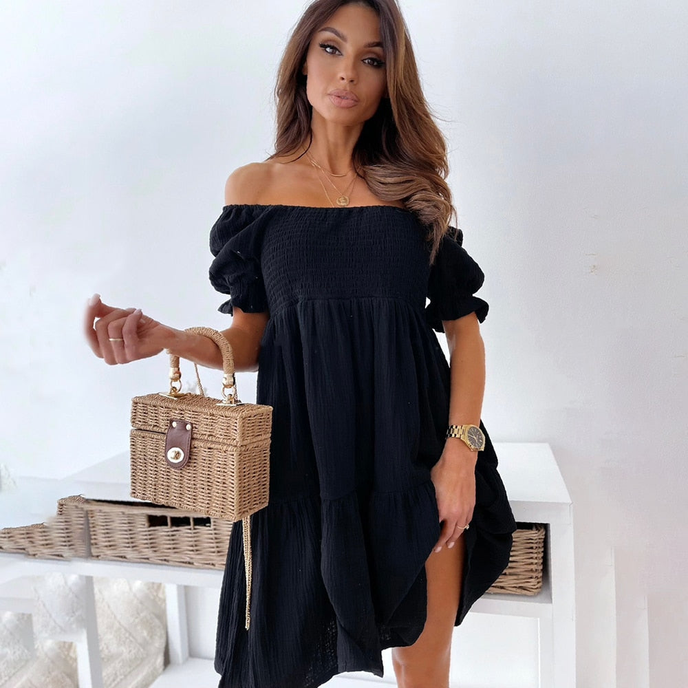 Summer Dress - Off-Shoulder - Zara