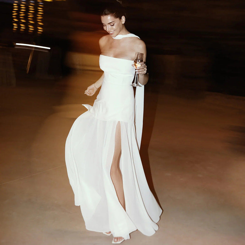 Asymmetrical Maxi Dress - Daphne