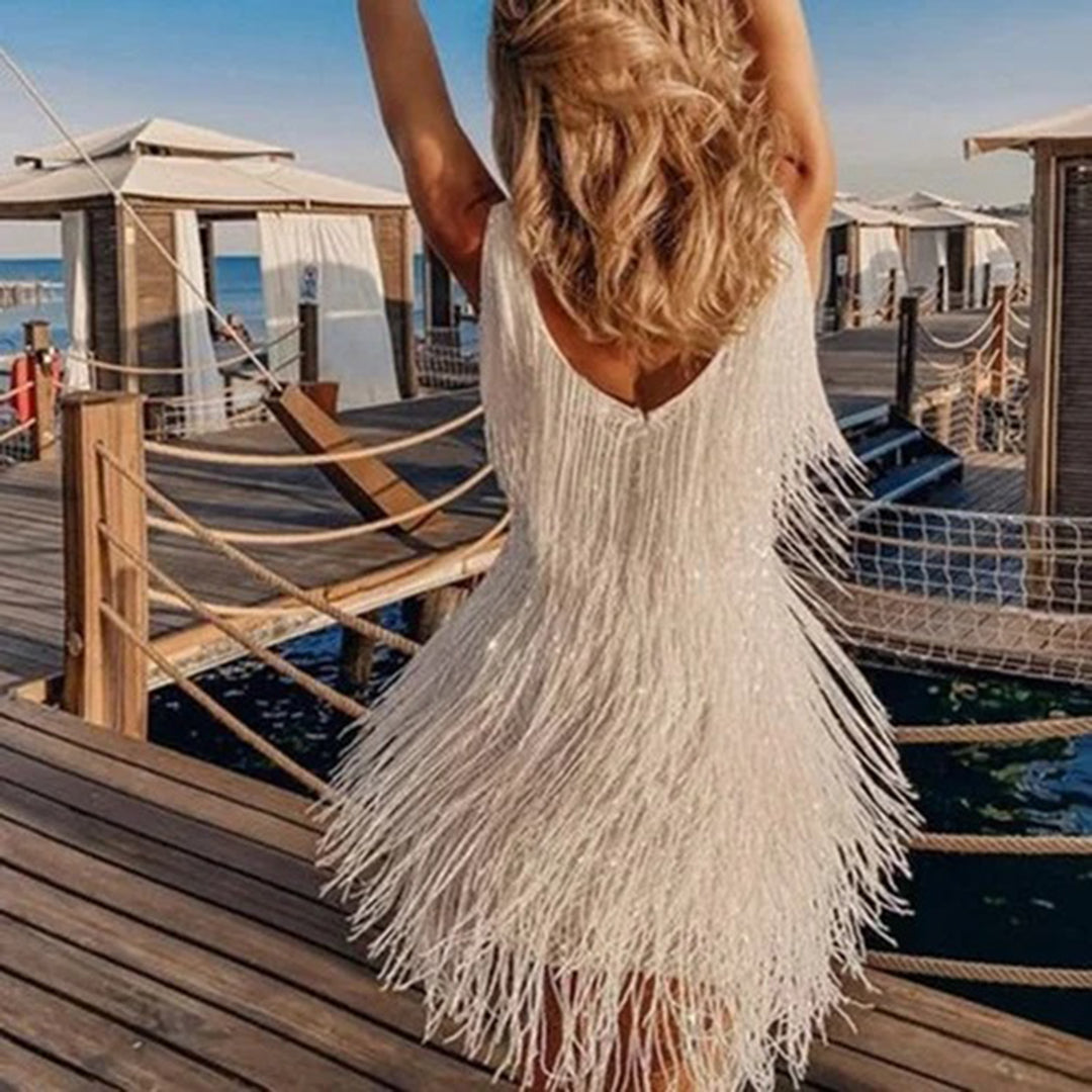 Women Tassel Mini Dress Ideal for Parties | Nola