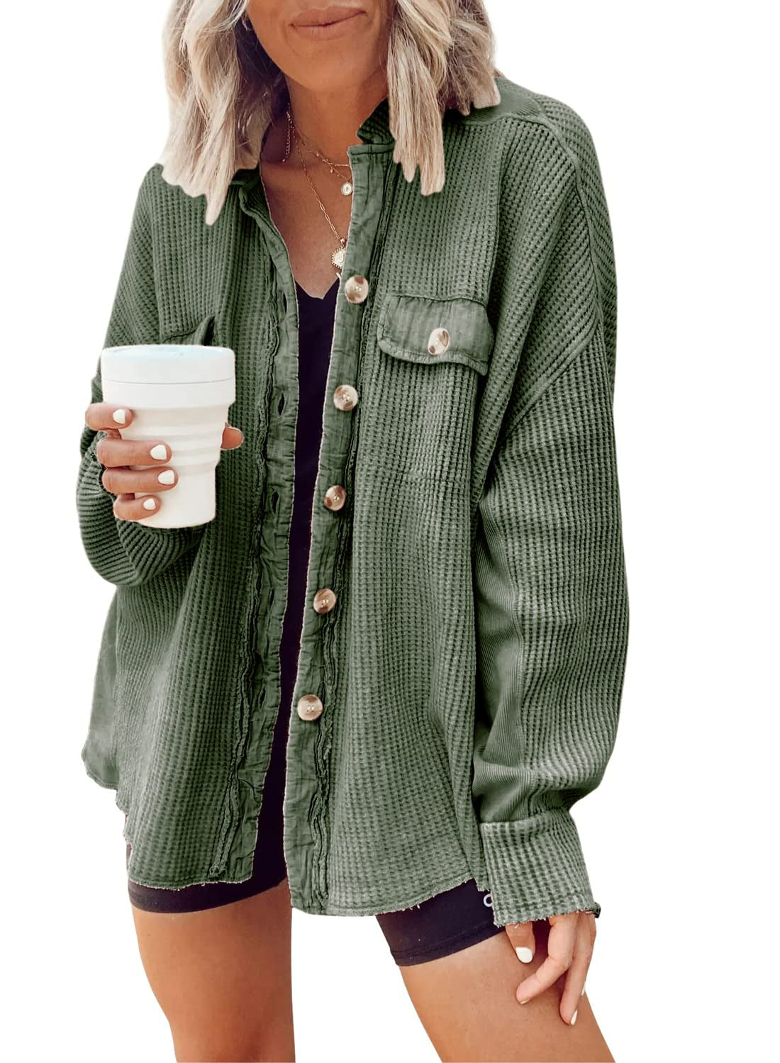 Women’s Elegant Button-Up Shirt Jacket - Jolie