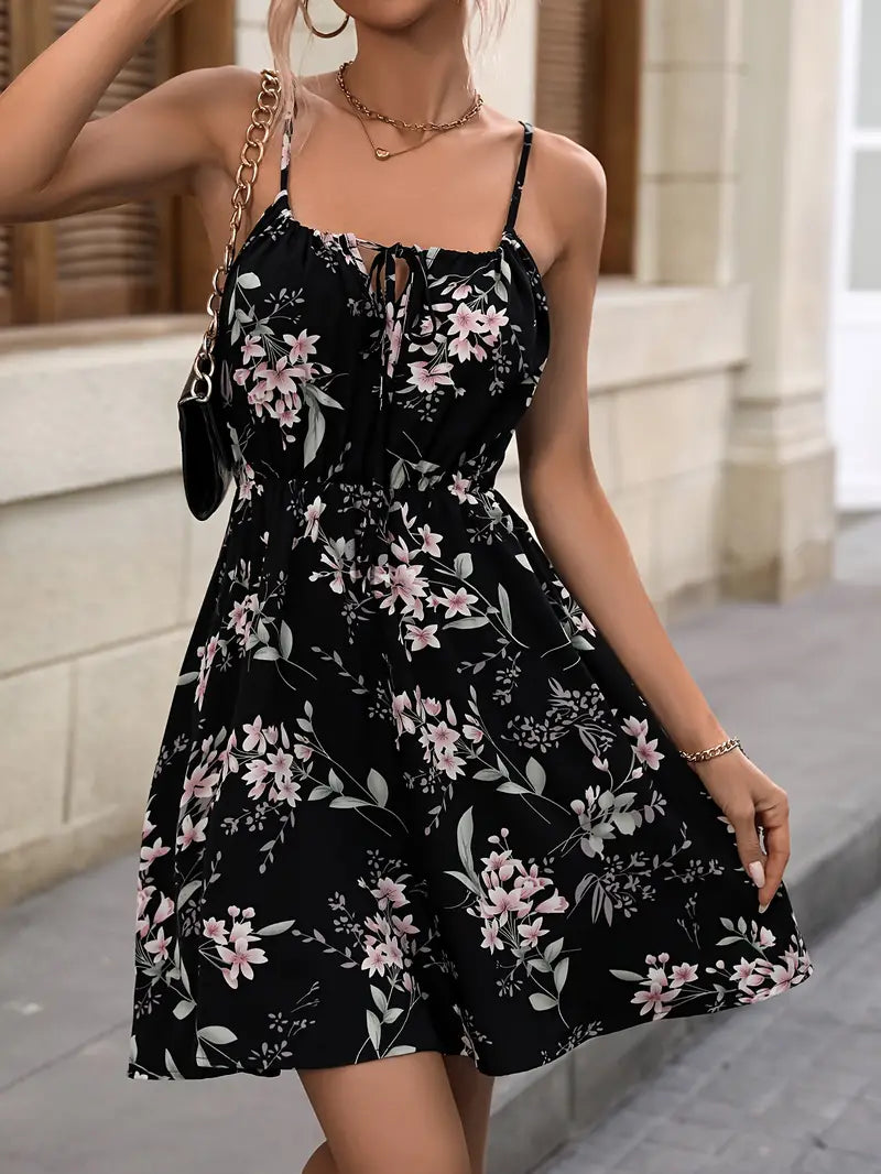 Women's Floral Mini Dress - Charlotte