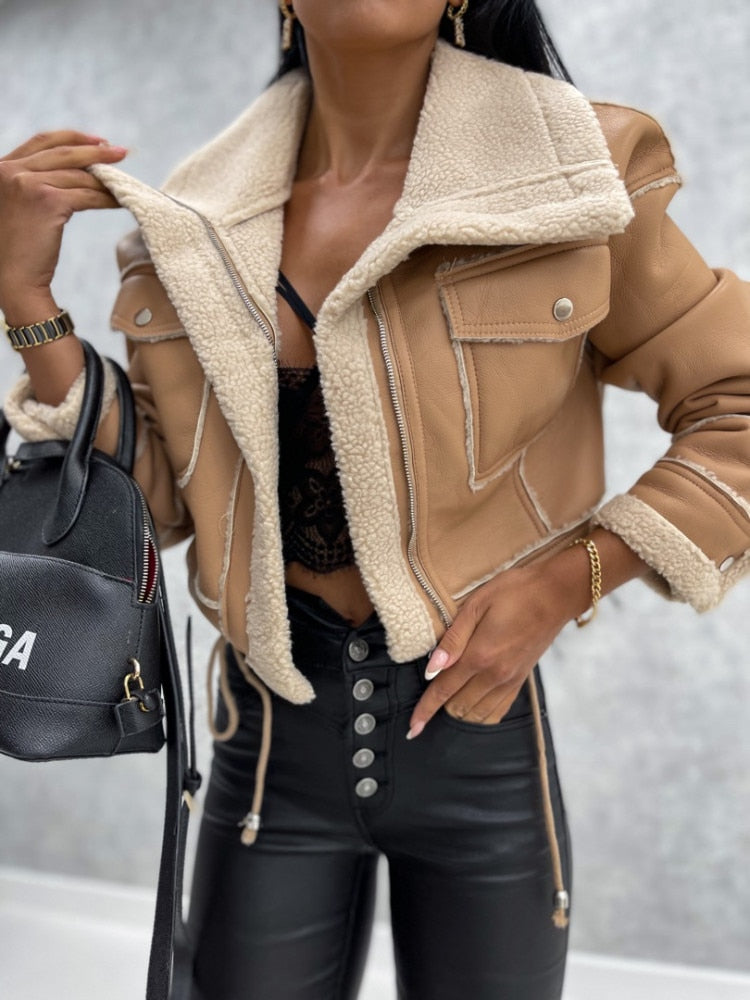 Women's Stylish Leather Jacket - Zoë
