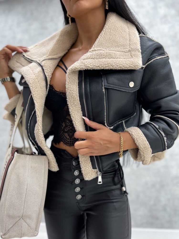 Women's Stylish Leather Jacket - Zoë