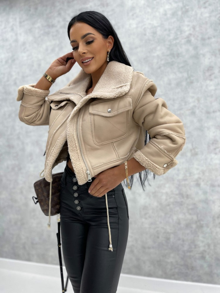 Women's Stylish Leather Jacket - Zoë