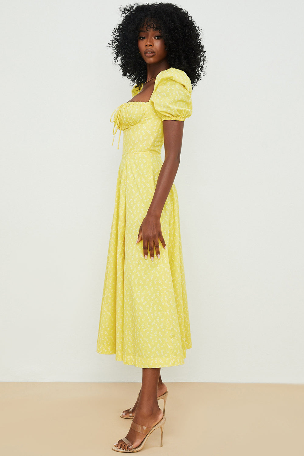 Women's Floral Midi Dress - Lina