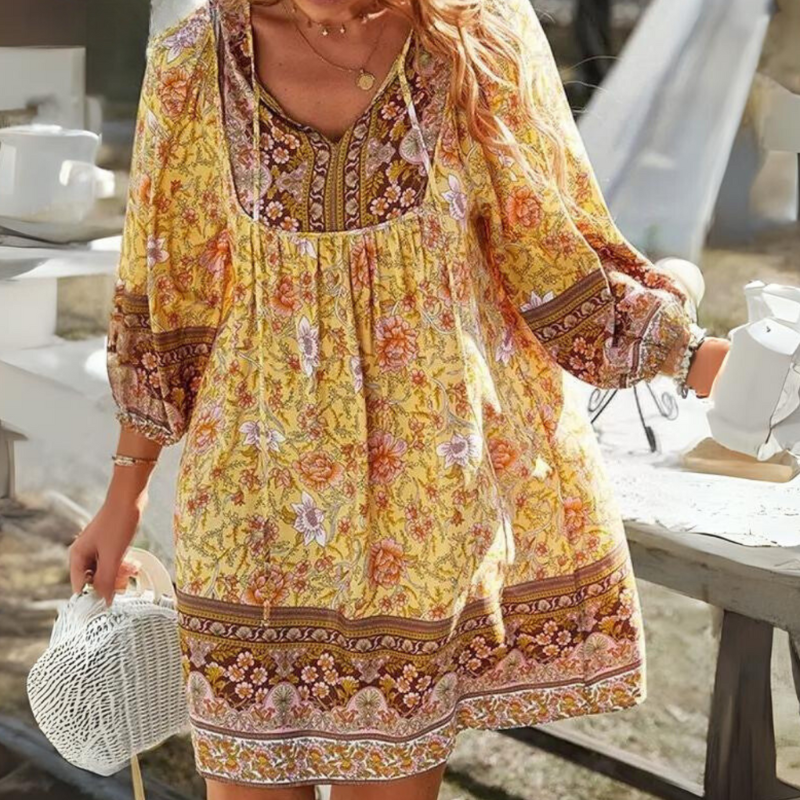 Women’s Vintage Inspired Summer Maxi Dress - Laila
