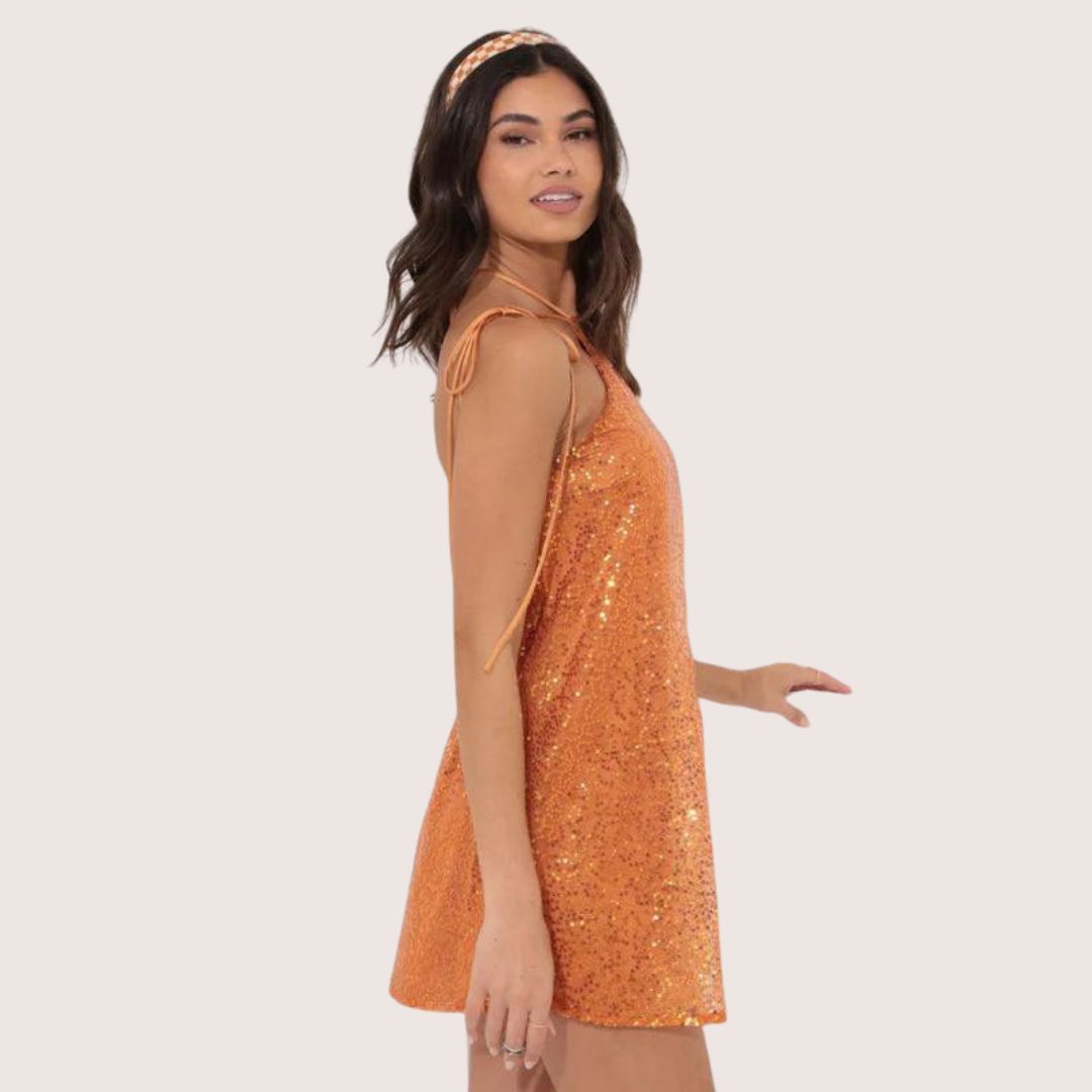 Women’s Elegant Mini Sequined Cocktail Dress - Eloise