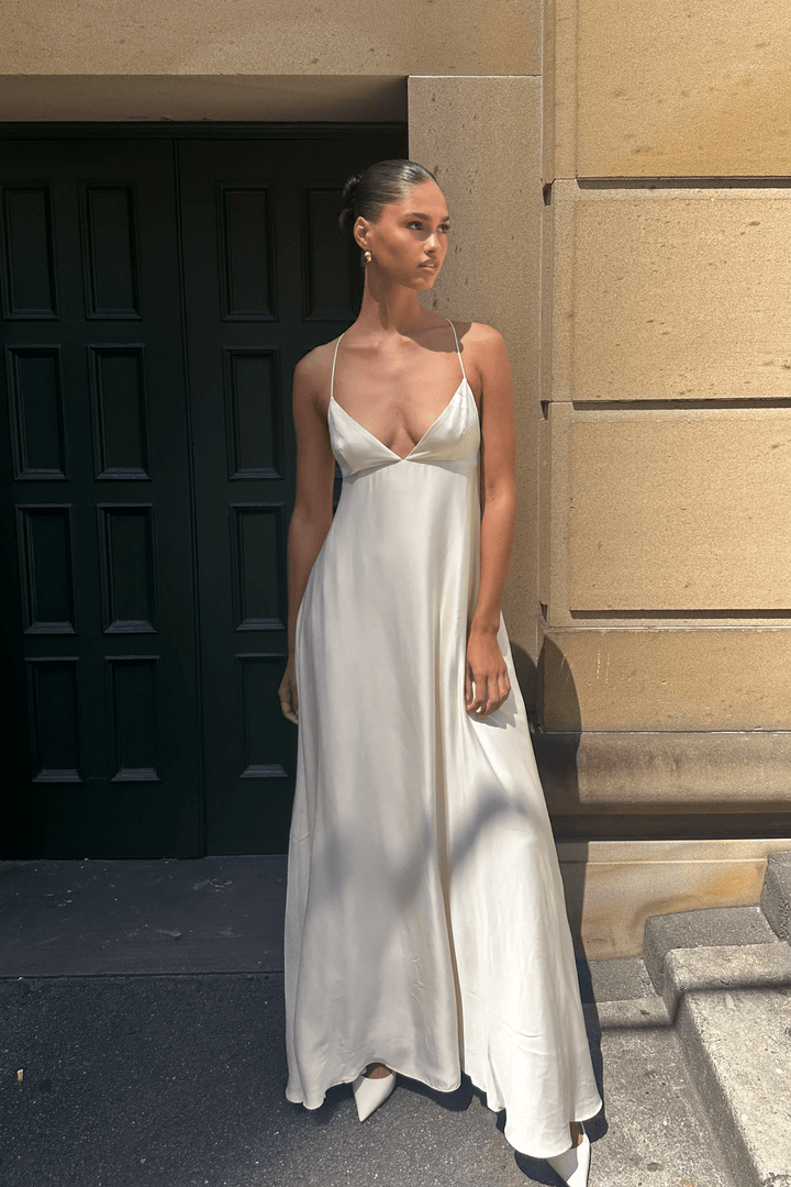 Women’s Elegant Tailored Maxi Dress - Penelope