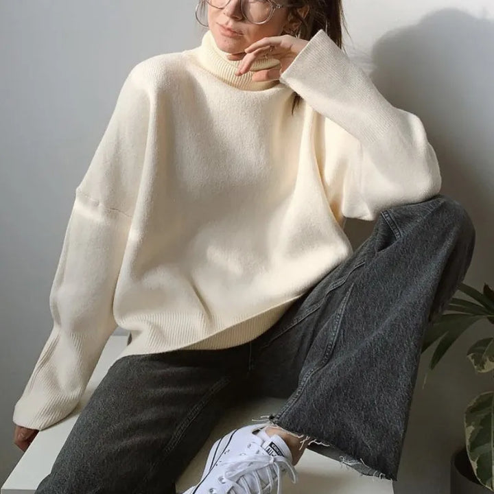Women’s Classic Casual Turtleneck Sweater - Margret