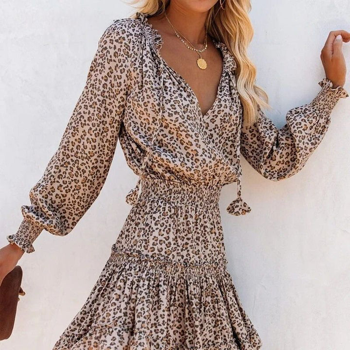 Women’s Leopard Print Mini Dress - Catharina