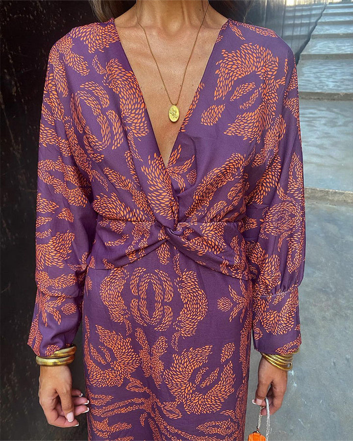 Elegant Satin Knot Dress | Aria